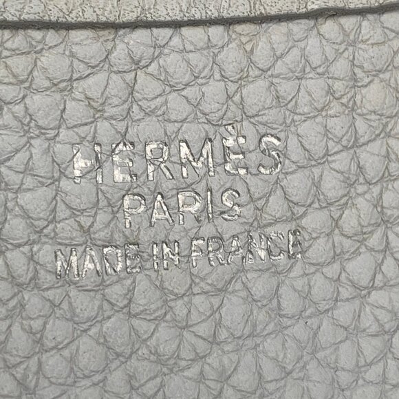 Authentic HERMES Grey Clemence Evelyne I GM Crossbody Bag - Picture 10 of 15